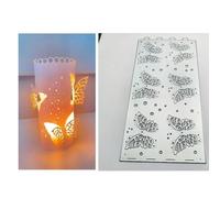 Matrices de découpe en métal pour la fabrication de cartes, 20,6 x 10,1 cm, 3D creux, papillon, lanterne, gaufrage, pour scrapbooking, cartes, albums, travaux manuels
