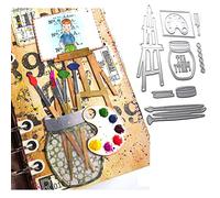 Matrices de découpe en métal pour la fabrication de cartes chevalet palette peintures pinceaux pour bricolage scrapbooking loisirs créatifs scrapbooking fournitures de scrapbooking gaufrage pochoir