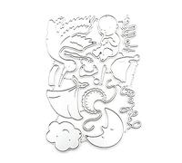 Matrices de découpe en métal pour la fabrication de cartes de bébé, motif oiseaux, gaufrage, scrapbooking, invitation, décorations de bébé pour la fabrication de cartes, le scrapbooking, le gaufrage