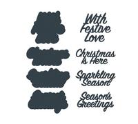 Matrices de découpe en métal pour la fabrication de cartes « Make Happy Always Forever Always Forever Forever » - Pochoir de découpe en métal pour bricolage, scrapbooking, loisirs créatifs