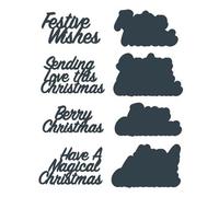 Matrices de découpe en métal pour la fabrication de cartes « Make Happy Always Forever Always Forever Forever » - Pochoir de découpe en métal pour bricolage, scrapbooking, loisirs créatifs