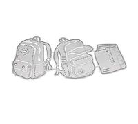 Matrices de découpe en métal pour sac d'école, sac à dos, pochoir pour scrapbooking, album de scrapbooking, pape, matrices de découpe pour la fabrication de cartes, matrices de découpe en métal de