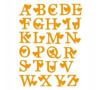 Matrices De Découpe En Métal Pour Sizzix Fustella, 26 Styles De Lettres De L'Alphabet, Machine De Découpe De Tir, Costume De Dossier De Gaufrage Pour Bricolage Et Scrapbooking