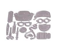 Matrices de découpe en métal The Nurse - Pochoirs de gaufrage pour la fabrication de cartes - Décoration de journal, feuilles de carton