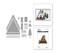 Matrices de découpe gravées pour pavillon de ski de la collection Ski-Son's Greetings par Simon Hurley