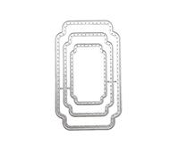 Matrices de découpe multicouches en métal imbriquées pour la fabrication de cartes, le scrapbooking, le journal, les loisirs créatifs, les formes géométriques, les étoiles, les cœurs, les cadres de