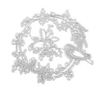 Matrices de Découpe Oiseaux et Branches en Acier au Carbone Blanc | Motifs Nature pour Invitations et Journaux, Edges Sûrs pour Garçon Fille, Scrapbooking Maison
