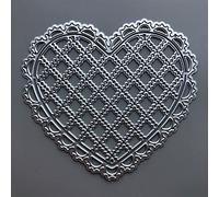 Matrices de découpe Pochoirs Scrapbooking Artisanat Découpes Carte Faire Bricolage Emboss Thinlits Créer Grille de cœur Matrices de découpe en métal for la fabrication de cartes Gaufrage Papier Album