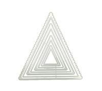 Matrices de découpe pour bordure triangulaire, cadre pour la fabrication de cartes, le scrapbooking, l'album des enfants, réutilisables, formes triangulaires, cadres en métal pour cartes