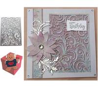 Matrices de découpe pour la fabrication de cartes, pochoirs de découpe pour bricolage, scrapbooking, gaufrage décoratif, pour la fabrication de cartes + broche mignonne (fond rectangulaire)