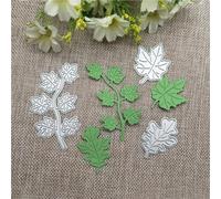 Matrices de découpe pour scrapbooking, 7,7 x 4,4 cm, feuille d'érable, feuille de vigne à feuilles caduques en relief à la main, album de scrapbooking, carte de vœux, décoration