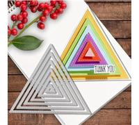 Matrices de découpe triangles en métal pour loisirs créatifs, scrapbooking, gaufrage décoratif, scrapbooking, fabrication de cartes