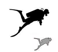 Matrices de découpe YunTrip pour la fabrication de cartes, le sport, la plongée, le plongeur, le bricolage, le scrapbooking, le gaufrage, les loisirs créatifs, les cartes en papier, la décoration