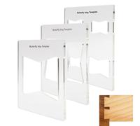 Matrices de défonceuse - Outil de mesure papillon en acrylique 15,3 x 15,3 cm | Matrices de découpe pour défonceuse, pour la rénovation de la maison, l'art, la maison, la fabrication d'intérieur