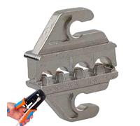 Matrices de sertissage de remplacement - Construction en acier à haute teneur en carbone, mâchoires de sertissage pour bornes nues, jeu de matries de bornes isolées, matrice de connecteur PV, matrice