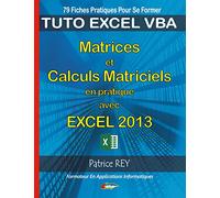 Matrices et calculs matriciels avec excel 2013