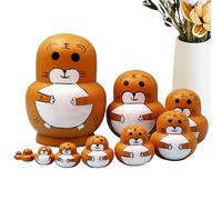Matriochka pour | Jouets éducatifs à empiler avec motifs d'animaux | Poupées Matriochkas russes traditionnelles, pour collectionneurs d'art culturel, éducateurs, parents,