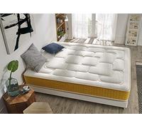 Matris - Matelas en Mousse à mémoire Elite Gold H26 200X200 Hauteur 26 cm +/- 2 Visco Gel + Supersoft 4 cm Medium Firm - High
