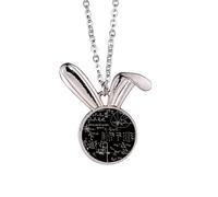 Matrix Collier avec pendentif en forme de lapin avec formule mathématique