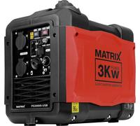 Matrix essence groupe électrogène inverter avec USB 230V 12V léger portable mode éco PG 3000i-USB | 4 temps | 59 dB(A) | 24kg
