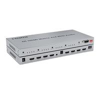 Matrix HDMI 4X4 avec Audio, 4K @30Hz Switch 4 en 4 Out avec Extracteur Audio, Sélecteur Splitter Support HDR HDCP2.2 EDID