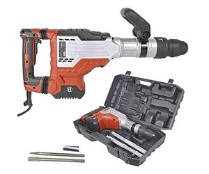 Matrix Marteau de démolition Marteau piqueur Marteau à percussion Marteau burineur Marteau de démolition SDS Max EDH 1700-2 | 1700 watts | 40 joules | 11kg | vitesse réglable | burin et coffret inclus