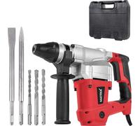 Matrix Marteau Perforateur dans un boîtier, 850 watts, avec 2 Burins, 3 Forets de 8 mm, 10 mm, 12 mm x 150 mm, 3 400 impacts/Min, Puissance d'impact