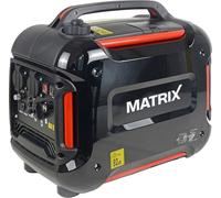 Matrix PG 2000i-2 Groupe électrogène de secours à essence Générateur d'électricité inverter portable, 4 temps, 2x230V, silencieux 59 dB(A) Générateur numérique