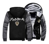 MATRIXX Black Clov-ER Veste Polaire Chasse Homme, Sweat du Personnage de Dessin Animé, Manteaux Confortable et Epaisse pour Automne Hiver-Black B||L