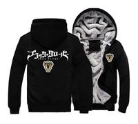 MATRIXX Black Clov-ER Veste Polaire Chasse Homme, Sweat du Personnage de Dessin Animé, Manteaux Confortable et Epaisse pour Automne Hiver-Black A||XL