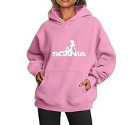 MATRIXX Sweatshirt pour Femme Sc.an.ia, Elegant Sweatshirt à Capuche, Sweatshirt Chaud pour Femme, Veste Hoodie(Pink,XL)