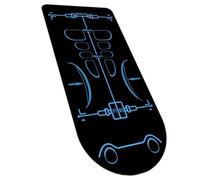 Matro D'équipement D'exercice - AB EXERIZIO AB | Pad De Fitness Roue Spéciale | Tâche Non Slip Abdominale Genou | Paddings Accessoires De Gymnastique Pour La Maison Intérieur Pour Roues À Rul