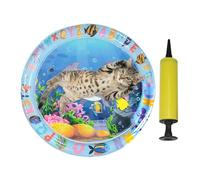 Matro Sensoriel 'eau de chat - Fou sensation d'eau de chat, tapis de glace reimpliqués à un animal de compagnie inflable pour chats avec design d'âme, artefact de réclamation, coussin gonflable, PVC