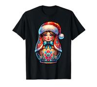 Matryoshka Russe Noël Et Nouvel an Russie Matryoshka T-Shirt Graphique avec Valeur