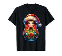 Matryoshka Russe Noël Et Nouvel an Russie Matryoshka T-Shirt Graphique avec Valeur
