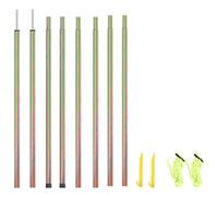Mâts de parasol - vidaXL - 2 pcs 200 cm - Acier galvanisé - Or