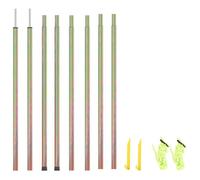 vidaXL Mâts de parasol - 2 pièces 200 cm - Acier galvanisé - Or