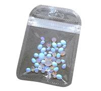 Mats en forme de larmes bleues colorées, 50 pièces, œil de chat, pour des designs uniques d ' art d ' ongles et des décorations d ' ongles de manucure à la mode, breloque