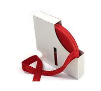 Matsa Lisser, Ruban Pliable de 19 mm, Bande pour Plier Le Biais élastique, Haute élasticité, pour Masques, Couture, vêtements, travaux manuels, Bricolage, Rouge, 20 m
