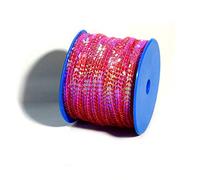 Matsa Rouleau de Paillettes à Coudre de 6 mm pour vêtements, décorations, Bijoux, Costumes, Couture, Ornements, Rubans, travaux manuels, Violet irisé 50, 50m, Set Pièces