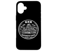 Matsumoto Tampon Château Anime Otaku Souvenir Japonais Kanji Coque pour iPhone 16 Plus