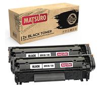 Matsuro Originale | Compatible Cartouches de Toner Remplacement pour HP Q2612A 12A (2 Noir)