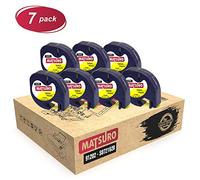 Matsuro Originale | Compatibles Plastique Étiquettes Remplacement pour DYMO LetraTag 91202 S0721620 Noir sur Jaune (12 mm x 4m | 7 PACK)