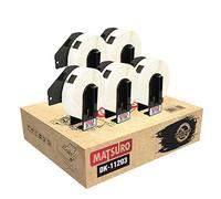 Matsuro Originale | Compatibles Rouleaux Étiquettes Remplacement pour BROTHER P-TOUCH DK-11203 DK11203 (17 mm x 87 mm | 300 Étiquettes par Rouleau | 5 PACK)