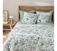 MATT & ROSE Paradis Parure de lit 2 Personnes | 100% Coton | Oeko-TEX | Housse de Couette 260x240cm + 2 Taies d'oreiller 65x65cm | Blanc