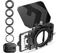 Matte Box Avec 2 Plateaux De Filtre 4"X5.65" Et 5 Bagues Adaptateurs 67/72/77/82/95Mm[Z2619]