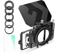 Matte Box Et Filtre Carré Black-Mist 1/4 Avec 2 Plateaux De Filtre 4"X5.65" Et 5 Bagues Adaptateurs 67/72/77/82/95Mm[Z2618]