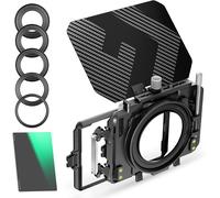 Matte Box Et Filtre Carré Nd8 Avec 2 Plateaux De Filtre 4"X5.65" Et 5 Bagues Adaptateurs 67/72/77/82/95Mm[Z2620]