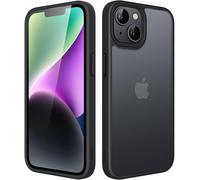 Matte Case For Iphone 14 6.1 Inch, Military Grade Shockproof Protection, Translucent Frosted Back Cover, Anti-Fingerprint (Black)