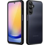 Matte Case For Samsung Galaxy A25 5g 6.5 Inch With Enhanced Camera Protection, Shockproof Frosted Back Protector Case Cover Translucent (Black)